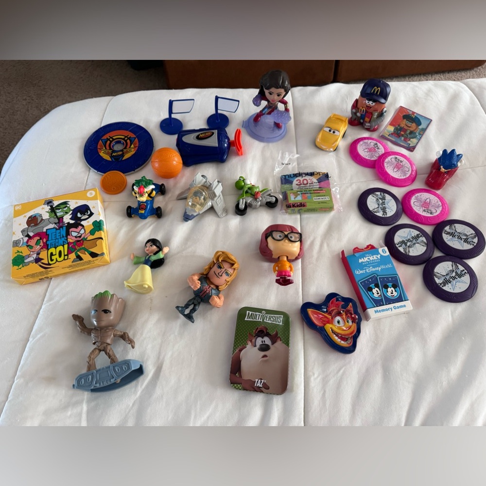 Various McDonald’s happy meal toys 18 total toys gently used some new